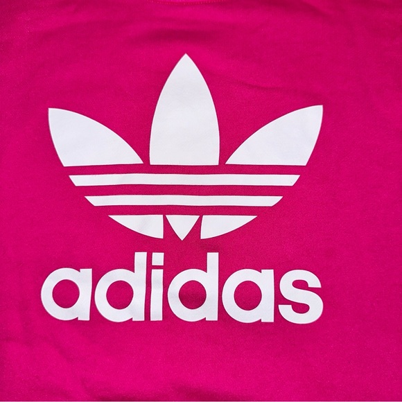 Adidas Bellista Trefoil Logo Crewneck Sweatshirt Sweater French Terry Top Size L - Picture 12 of 16